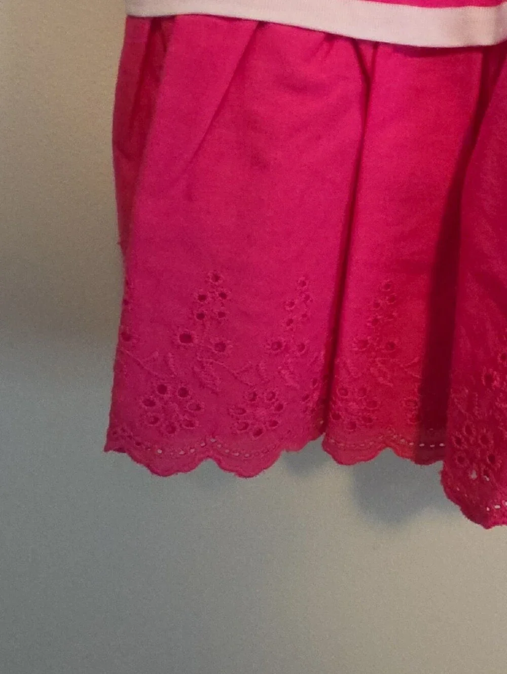 Polo by Ralph Lauren Hot Pink and White Striped Girls Dress